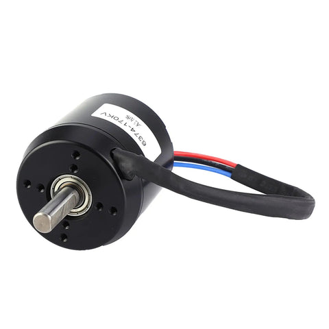Premium Brushless Hub Motor For Electric Skateboards And Scooters Featuring Sensorless Control And 3000 Watt Power 170 KV Rating, close-up view.