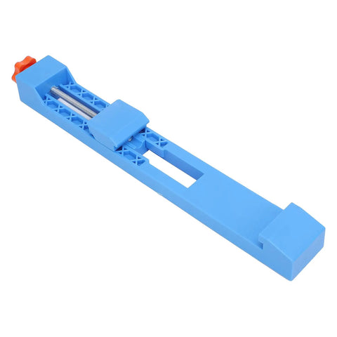 Premium Adjustable Cutting Machine Base Guide With Bi Directional Locking Brackets For Four To Six Inch Grinders, blue cutting jig.