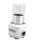 Compact Electric Cup Warmer And Chiller Plate With Digital Temperature Control Keeps Your Coffee Or Milk Lit Anywhere, white, desktop beverage heater.