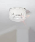 Effortless Detector Removal Head Replacement Cup For Smooth Smoke Alarm Swaps And Secure Mounting, clear design on ceiling
