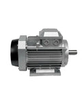 Rock Solid 1HP Industrial Electric Motor With Three Phase Power At 220 Or 380 Volts shown from the side, showcasing its robust design and features.