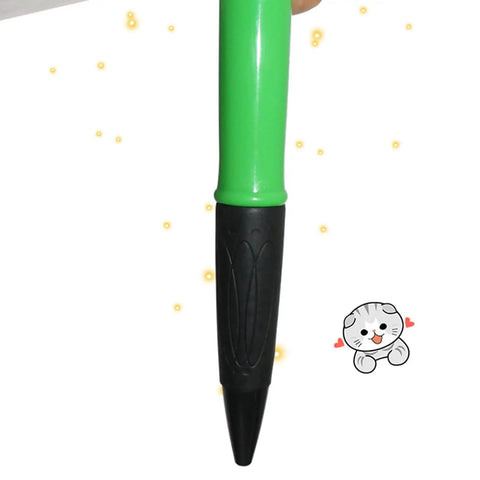 Ultra Jumbo Ballpoint Pen For Props And Dope Gag Gifts Oversized Writing Instrument With Smooth Bold Lines Extra Large Pen For Cosplay Display Awards School And Home Use Comfortable Big Grip, green barrel black grip tip