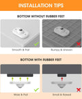 Installation tips for Eight Pack Small Appliance Rollers With Self Adhesive Casters Mini Swivel Wheels For Kitchen Countertops No Drill