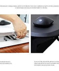 Stylish White Standing Desk Converter With Smooth Gas Spring Lift For Laptop Or Monitor, adjustable with keyboard and mouse setup.