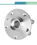 Front view of Wheel Bearing Hub Assembly 513253 Fits Audi A3 TT Q3 Beetle CC Eos Golf GTI Golf R Jetta Passat Tiguan And More For 2005 Through 2018 VW And Audi Models OEM Grade Replacement For Easy Install And Long Lasting Performance.