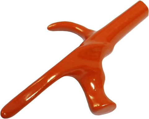 XS orange Insulated Pistol Grip Replacement For Foil And Epee With Anatomical Left Hand Design, Visconti Style Aluminum Grip