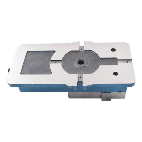 5 Inch Wide By 5.83 Inch Precision Mill Vise No Base Required For Milling Shaping And Drilling Machines Beefy Bench Clamp Top View