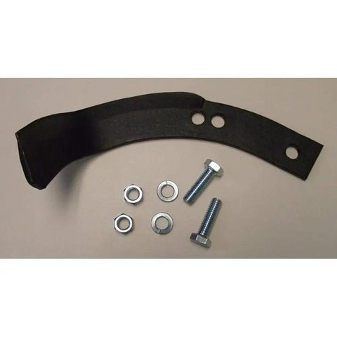 New Tiller Tine Set Replacement Kit With Eight Left And Eight Right Tines Plus 32 Cap Screws 32 Nuts And 32 Lock Washers Fits Ariens Tillers And Model 15008 Heavy Duty Easy Install showing one tine, screws, nuts, washers