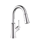 hansgrohe Joleena Pull Down Kitchen Faucet, Transitional, Magnetic Hand Sprayer, 1-Handle, 1.75 GPM, Chrome, 04112000 side view