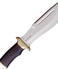 Razorback Bowie Knife 12 Inch Overall With A 7 Inch 440C Stainless Wide Bellied Blade Featuring Blood Groove Downward Curve Back