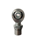 Top Shelf One Piece Heim Joint Rod End 1 1/4-12 Thread showing smooth steel construction for linkage systems.