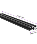 4 Pack 2040 Aluminum Profile Extrusion V Slot Linear Rail Guide Frame 400mm Anodized Black For 3D Printer Laser Engraving Machine And CNC DIY Projects Built Tough And Precision Ready