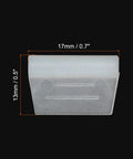 RC Hinges Set 0.5 Inch X 0.7 Inch X 0.8 Inch Adjustable Hatch Hinges For RC Model Airplanes 5 Pack side view with dimensions