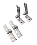 Upgrade Your Rusty Frame With This Premium Stainless Steel Damping Hinge Repair Tool Featuring Adjustable Shaft Positioning For Smooth Furniture Movement And Long Lasting Heavy Duty Performance - Set of stainless steel hinges with adjustable screws.