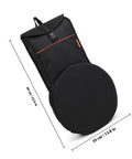Portable Drum Pouch With Waterproof Mallet Storage For Percussion Gear And Snare Drum Essentials Hella Tough Oxford Fabric Bag side view measures 60 cm and 35 cm.