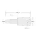 Badass 1/2 Inch Drive X 3/8 Inch Hex Impact Bit Socket Made From Tough S2 Steel, showing size and design details.