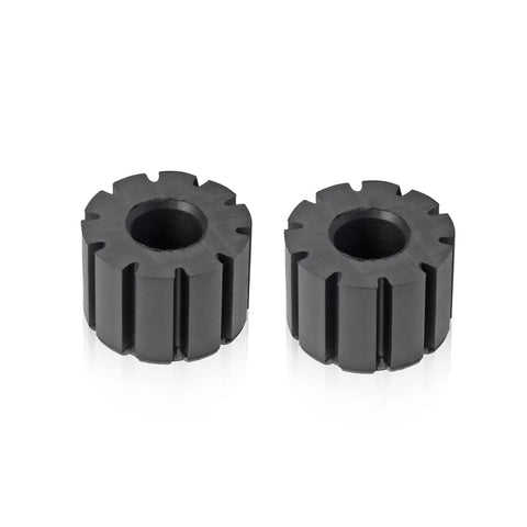 Fuel Tank Cushions For ATC And TRX Series Bikes Ready-To-Ride Tank Pad Set, 2 black rubber pads on white background