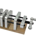 Straight Shooter Pen Centering Vise Jig For Drill Press Locks In Pen Blanks Dead Center Every Single Time rugged steel jaw on wooden base.