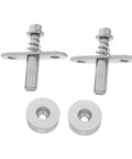 Heavy Duty Spring Loaded Pivot Shaft Set For Folding Screens Supports Wood Or Metal Door Hardware With Top Mounting Adjustments For Residential Or Office Installations A Solid Choice, silver metal parts with springs.