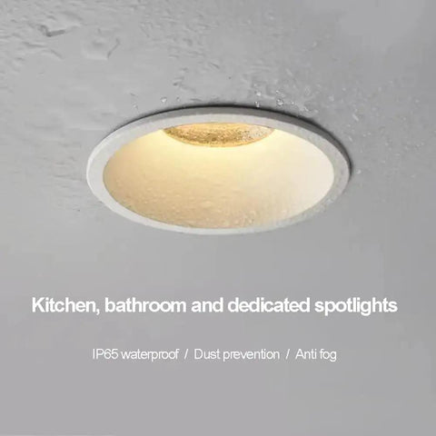 Four Pack Waterproof Recessed Downlights Deliver Big Time Brightness With Anti Glare Cob Led Tech Dead Simple Mounting And Sleek Aluminum Housing Perfect For Bathroom Kitchen Reno 20W 6000K Daylight showcasing a recessed spotlight.