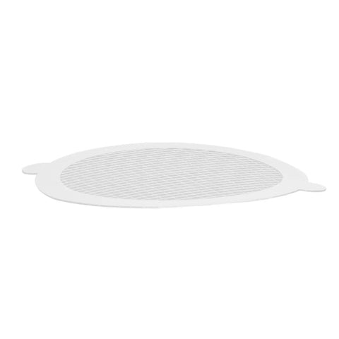 Saluaqui Fiberglass Shower Drain Hair Catcher 50pcs 11cm (50 Pieces) with a fine mesh design for hair trapping.