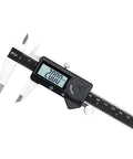VZDRHYURI Touch Screen Digital Vernier Caliper 0-150mm IP54 with Display(SHANHR-8144-150) showing measurement of 200.0 mm.