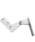 Pair Of 7 Character Chicken Beak 90 Degree Retro Small Cabinet Hinge With Mounting Screws For Furniture Hardware, silver view