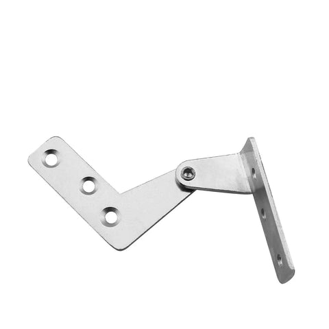 Pair Of 7 Character Chicken Beak 90 Degree Retro Small Cabinet Hinge With Mounting Screws For Furniture Hardware, silver view