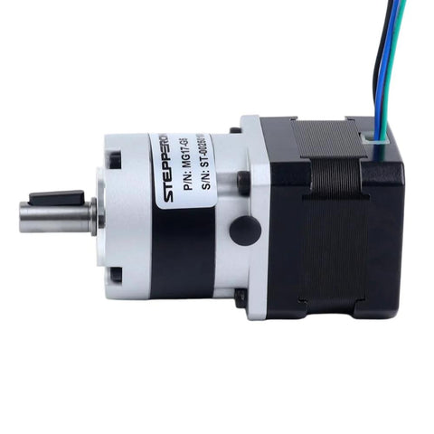 NEMA 17 stepper motor with planetary gearbox featuring MG5, designed for CNC machines, 3D printers, and robotic projects.