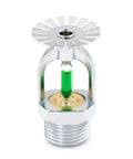 Heavy Duty Fire Sprinkler Heads Pendent 12 Pack Fast Response Copper Chrome plated body with green glass trigger.