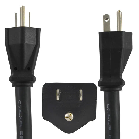 Tough As Nails 15 Amp All Rubber Extension Cord 50 Feet Featuring Nema 5 15P Plug with three prongs for heavy duty use.