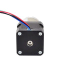 Front view of Beefy Torque 27 To 1 Planetary Gearbox for NEMA 17 Stepper Motor, showing wiring and mounting plate for CNC and 3D printers.