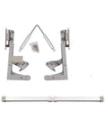 Vertical Lift Up Cabinet Hinge 250N Flap Support, metal hinges with dual 250N springs for 60-90 cm kitchen cabinets.