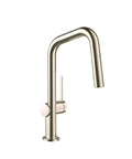 hansgrohe Talis N Pull Down Kitchen Faucet, Modern, Magnetic Hand Sprayer, 1-Handle, 1.75 GPM, Polished Nickel, 72867831