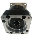 Rugged And Ready Helical Planetary Gearbox Reducer, 1 Stage 3:1 To 10:1 Ratio For 60mm 200W AC Servo Motor, showing details of input shaft and mounting features.