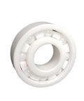 Top Shelf 6306 Full Ceramic Zirconia Ball Bearings 30X72X19MM, white bearing with precision design for motor applications.