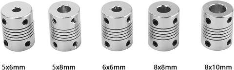 Awesome Flexible Shaft Coupler Connector Made From Durable Aluminum Alloy Perfect For Motors Encoders Or Pumps With 8mm X 8mm Joint Size And OD 19X25MM Dimensions For Tight Fits, 8x8mm aluminum shaft coupler