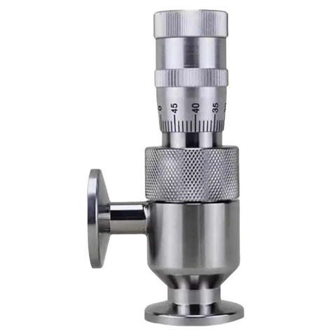 Stainless Steel Fine Tuning Needle Valve With Internal Thread Vacuum Micro Adjustment Valve With Scale Precision Dial