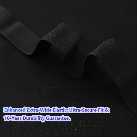 Close-up of elastic band on Bedside Grounding Mat For Sleep And Deep Relaxation No Electricity Needed Premium Grounding Pad Kit