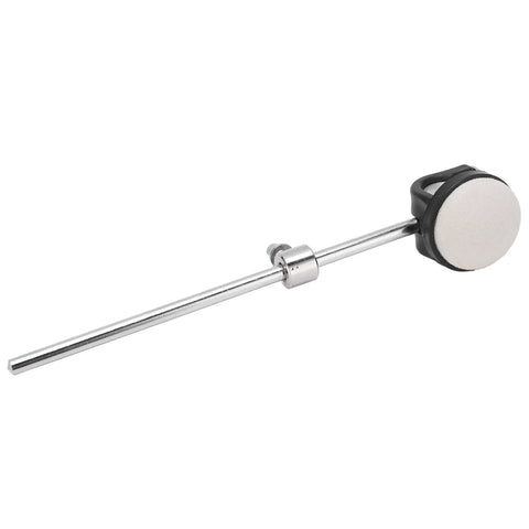 Essential Bass Drum Pedal Hammer Beater With Felt Head And Metal Handle, Smart Adjustment Knob Replacement Part For Professional Percussion Gear That Keeps Your Beat Tight And Smooth In Every Gig; angled view