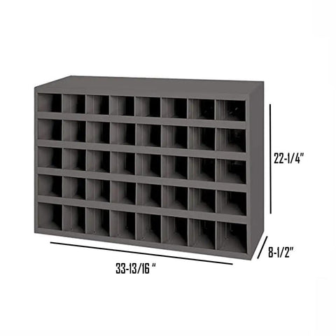 40-hole bin for 5,445 Piece Grade 8 Coarse Hardware Kit With Hex Cap Screws