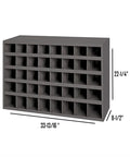Durham 40-hole metal bin for 3,610 Piece Grade 5 Coarse Hardware Assortment Kit with hex cap screws, hex nuts, washers