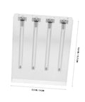 Engine Oil Quality Tester And Stand Dual Function Oil Testing Tool For Cars Easy To Use Oil Quality Checker Precise Detection Helps You Pick The Right Viscosity For Your Ride Great For DIY Auto Maintenance., clear acrylic stand with four test tubes, 3.5 x 4.6 in