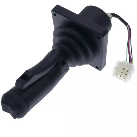 Top Shelf Replacement Joystick Controller For JLG Vertical Mast Lifts Models 1600345 1600402, black joystick with connector.