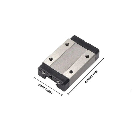Get Smashing High Precision Linear Guide Rail Kit With Mgn7C Support Blocks And Black Bearing Steel Sliding Guideway For Smooth 300mm Motion MGN7C block 45x27mm