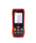 Built Different Green Laser Distance Meter Kicks Up To 70 Meters showing display and buttons for precise measurements.