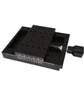 Motorized Rotary Positioning Stage PT-SD102PS with electric rotary platform, precision X axis slide table, lockable translation table
