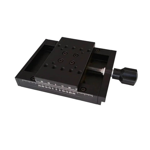 Motorized Rotary Positioning Stage PT-SD102PS with electric rotary platform, precision X axis slide table, lockable translation table