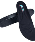 1 Inch Height Lift Insoles For Shoes Discreet PU Cushioned Insole Inserts, black color with textured top view