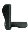 Ergonomic Bike Handlebar Grips G 124BL Lock On Aluminum Alloy Lock Ring With Grippy Soft Rubber, showing design and texture